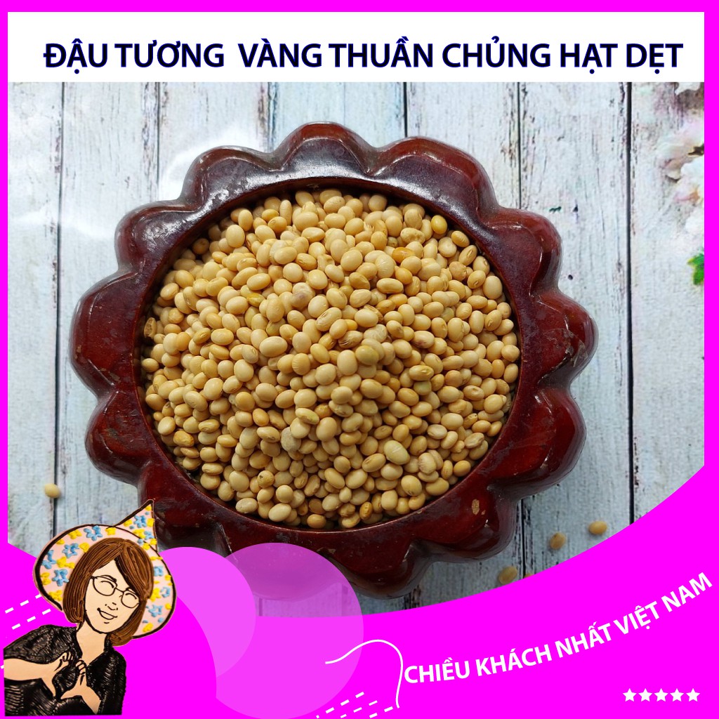 Đậu tương dẹt thuần chủng 1kg, đậu nành hạt nhỏ giống cổ Hà Giang canh tác thuận tự nhiên, dùng làm Natto Lê Nguyệt Nut