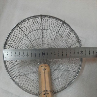 Vợt hủ tiếu mì inox 2 tấc chuyên vớt trụng mì, rau, xương trong quán ăn nhà hàng