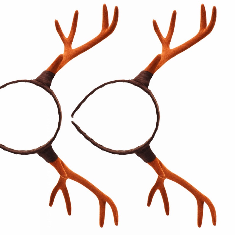 Flgo Băng Đô Rửa Mặt / Trang Điểm Mềm Mại Hình Sừng Hươu Giáng Sinh Đáng Yêu Dành Cho Bé Gái