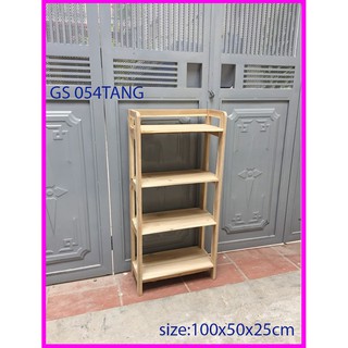 Kệ sách đa năng, kệ để giày dép cho gia đình gỗ tự nhiên size 100x50x25cm