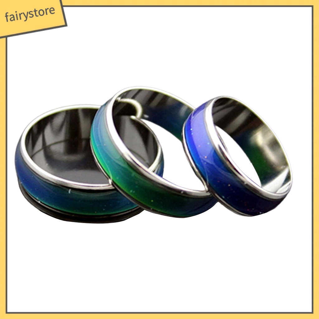 Nhẫn thay đổi màu sắc theo nhiệt độ sáng tạo dành cho nam và nữ