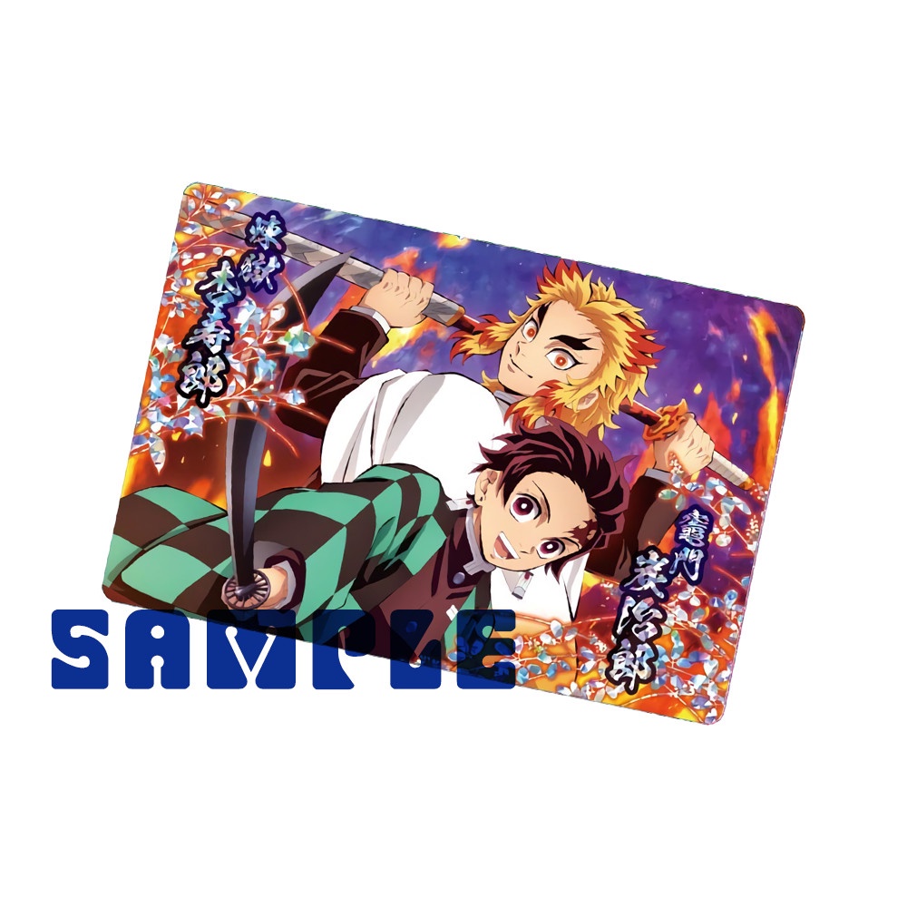 Ảnh card bo góc in hình KIMETSU NO YAIBA Thanh Gươm Diệt Quỷ sưu tầm nhiều mẫu thẻ bo viền 5*8cm anime chibi