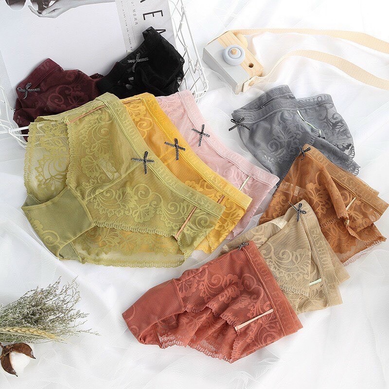 Quần Lót Nữ Ren Cao Cấp Mềm Mại Kháng Khuẩn Sexy Gợi Cảm Mã 2248