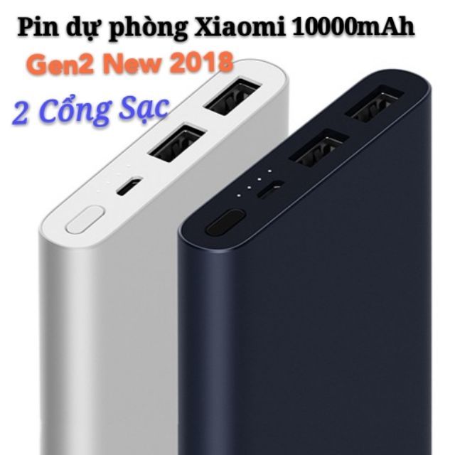 [ Giảm giá ] Pin Dự Phòng Xiaomi Mi Gen 2 2018 10000 MAh