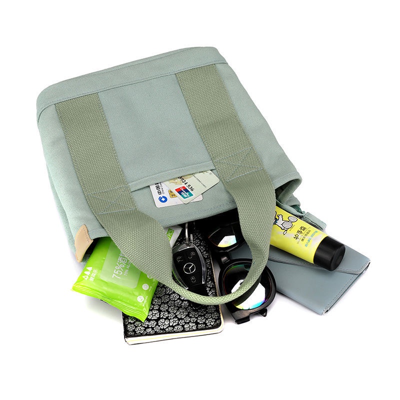 Túi Xách Vải Canvas Đựng Cơm Trưa Hàng Ngày Chất Lượng Cao Phong Cách Mới Cho Nữ