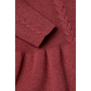 Váy len dày đỏ trơn bé gái HM Auth Size 6m đến 4Y