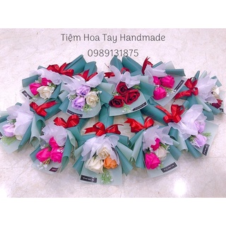 Bó hoa hồng sáp 3 bông