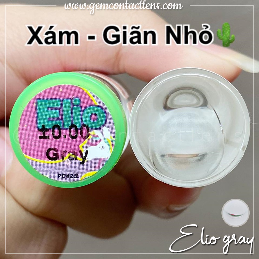 Lens Áp Tròng ELIO GRAY - Hsd 1 Năm - Kính Không Viền Không Giãn Tông Tự Nhiên Sáng Nhẹ Tôn Make Up