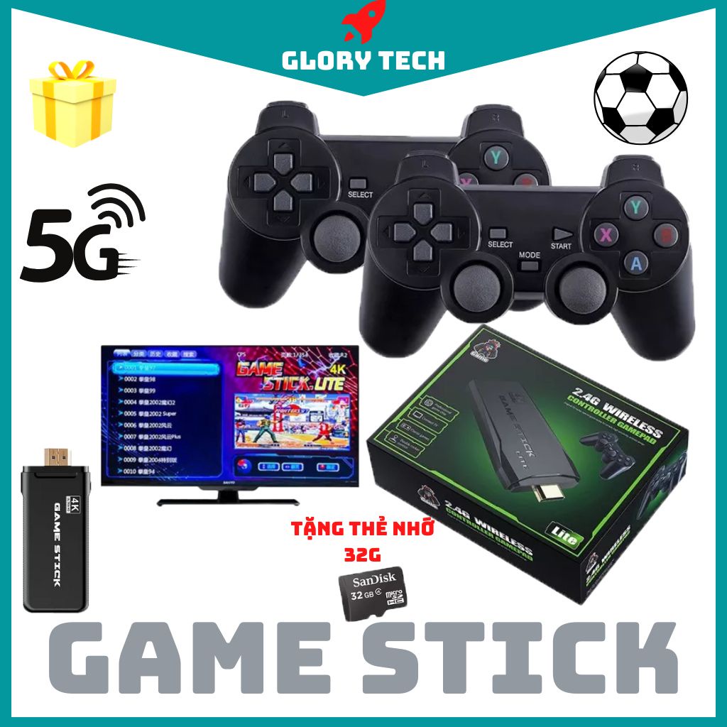 Máy chơi game cầm tay Stick HDMI 10.000 trò chơi chơi Đua xe thú, Đấu trường thú, FIFA, PES. FO4 PS4/Nitendo switch