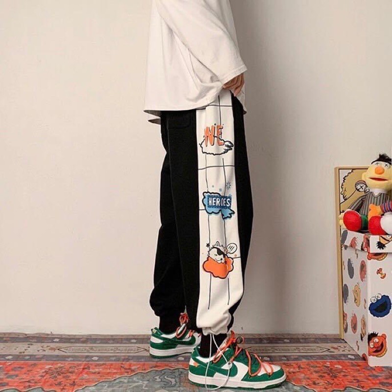 Quần LongPant Line Hoạ Tiết Có Dây Rút