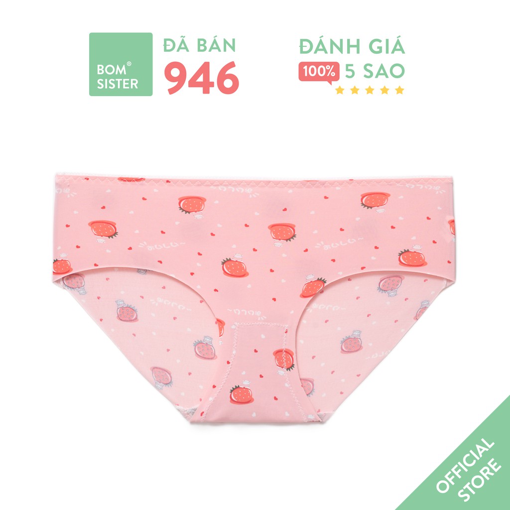  Quần lót su đúc cắt viền hoạ tiết dễ thương BOM SISTER Q1620