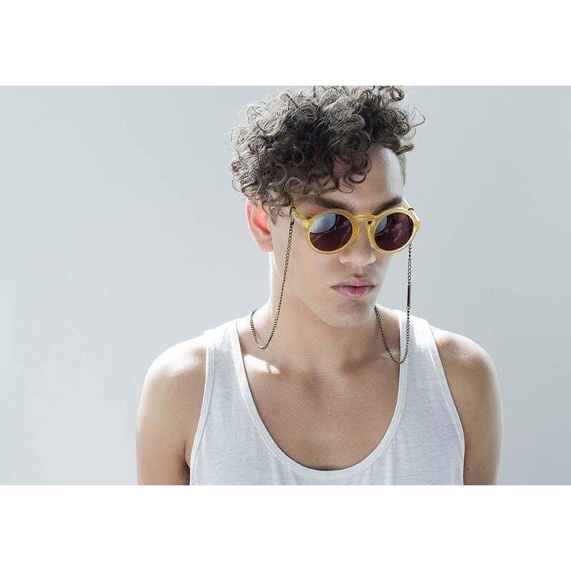 Dây đeo kính sành điệu kim loại phong cách idol Hàn Quốc