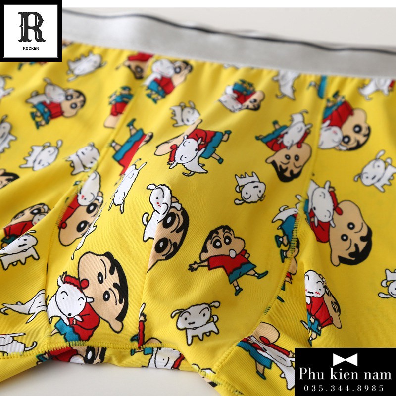 [Hộp] COMBO 4 Quần lót nam THUN LẠNH Quân sịp boxer Hoạt Hình  S075 (8 SET)