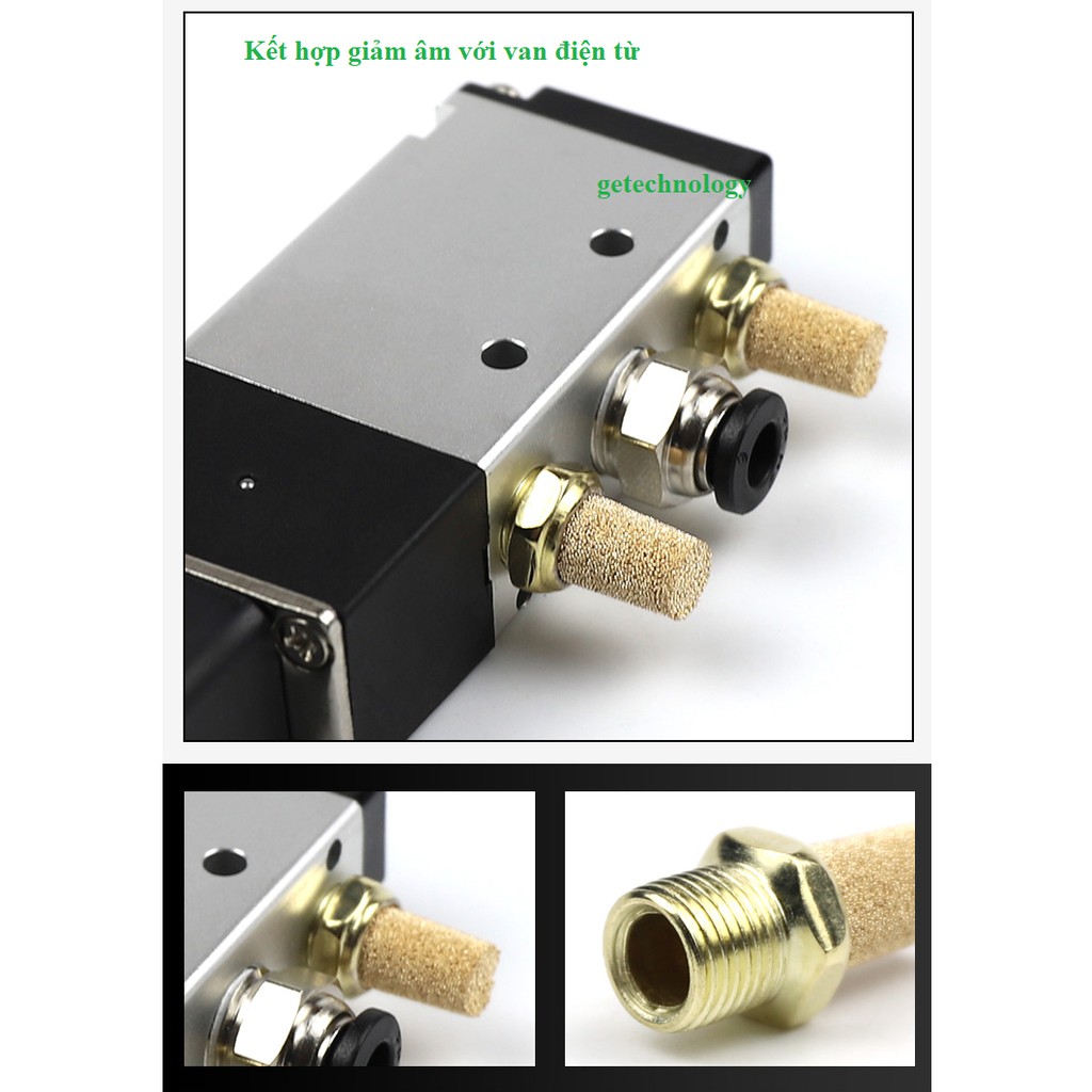 Giảm âm, giảm thanh khí nén bằng đồng BSL-01, SBL-02, SBL-03, SBL-04, SBL-M5, BSL06, BSL10 1 inch