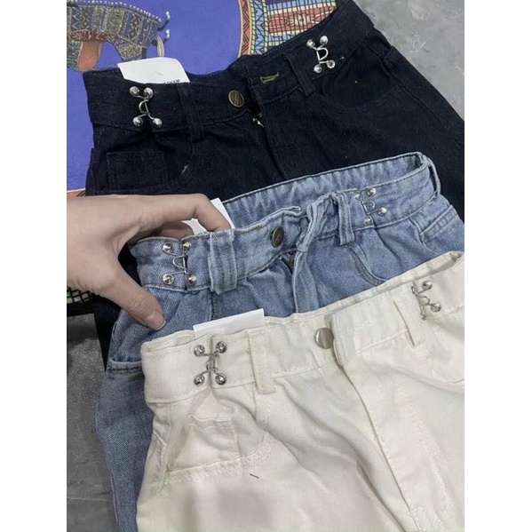 [QUANJEANS]Quần bò jeans khuy móc xuông🌸DAQUY20🌸quần jeans cullot xuông hàng đẹp hack dáng | BigBuy360 - bigbuy360.vn