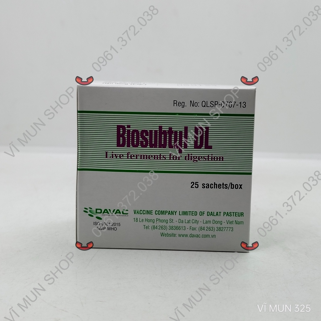Men tiêu hoá sống Biosubtyl DL hộp 25 gói