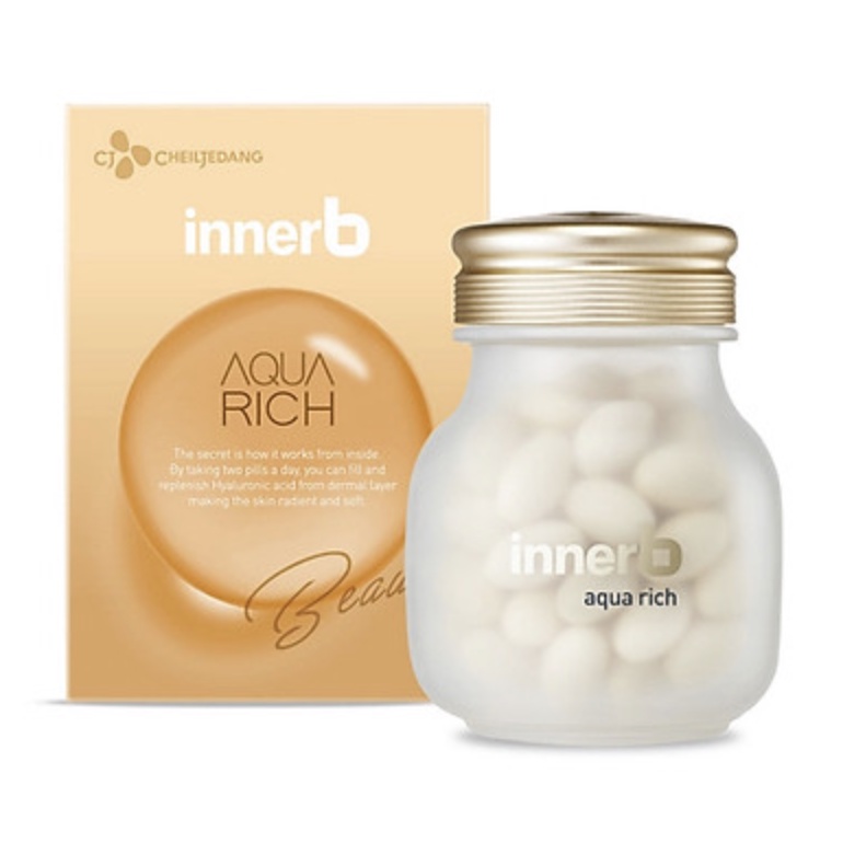 Viên uống cấp nước Innerb Aqua Rich Radiant Soft Skin Hỗ Trợ Giữ Ẩm Làm Đẹp Da 28g - Sản Phẩm Chính Hãng