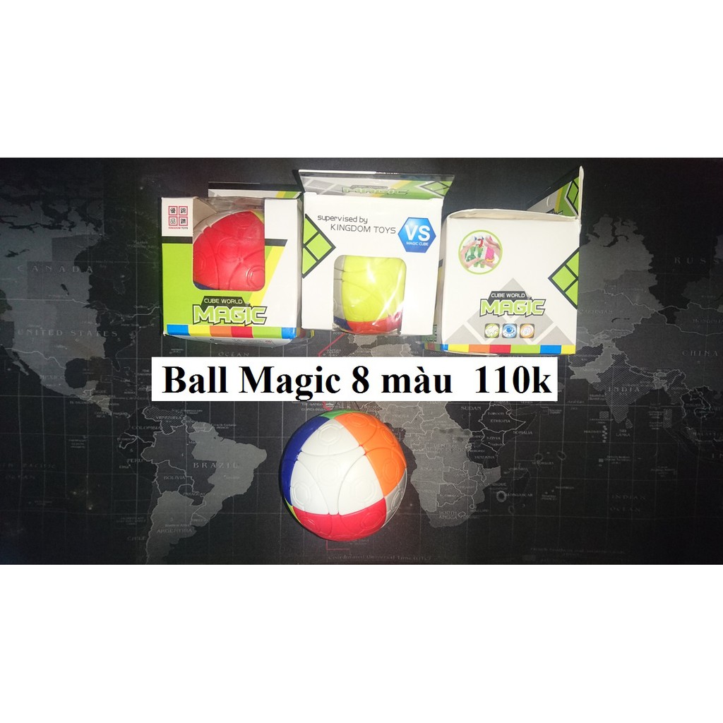 Biến thể Rubik. Ball Magic 8 màu