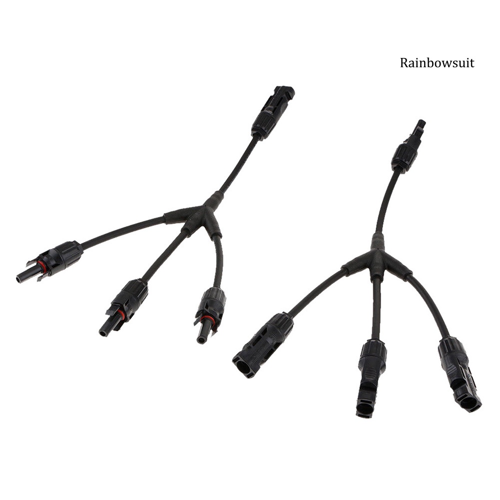 1 Cặp Dây Chia Chữ Y 3 Cổng Cắm Năng Lượng Mặt Trời PV IP67