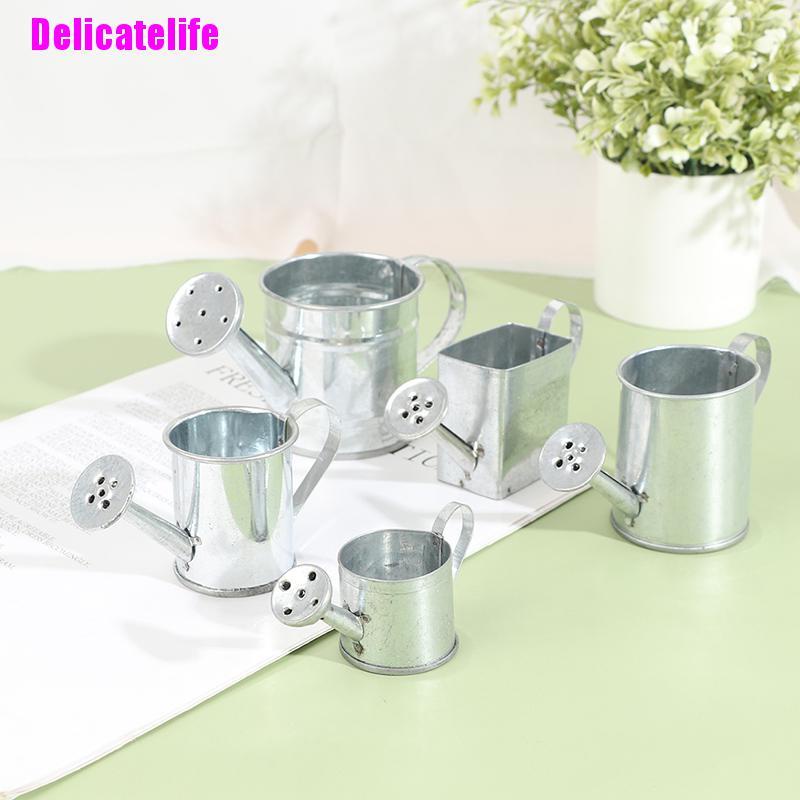 Bình tưới nước mini bằng kim loại trang trí nhà búp bê