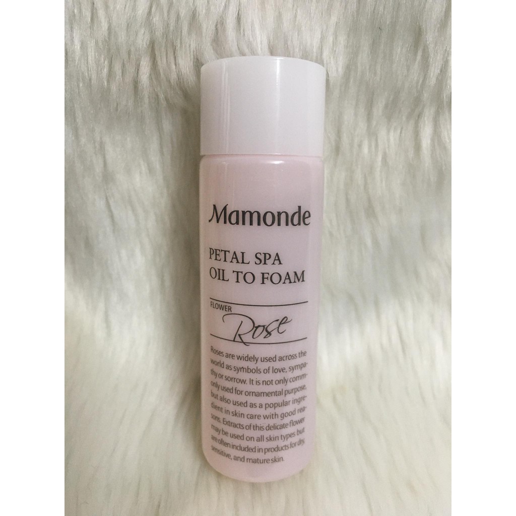 (MINI 25ML) SỮA RỬA MẶT DẠNG DẦU MAMONDE PETAL SPA OIL TO FOAM 25ml