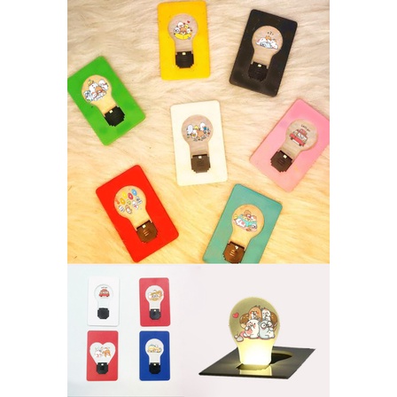 đèn led gấu lotso tonton bỏ túi DLMI4 đèn led mini 3 anh em gấu molang pusheen khủng long capoo gấu thỏ cherie berie