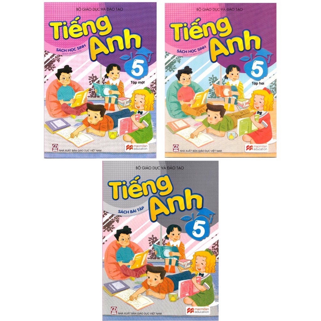 Sách - Tiếng Anh 5 - trọn bộ 3 quyển (không kèm đĩa)