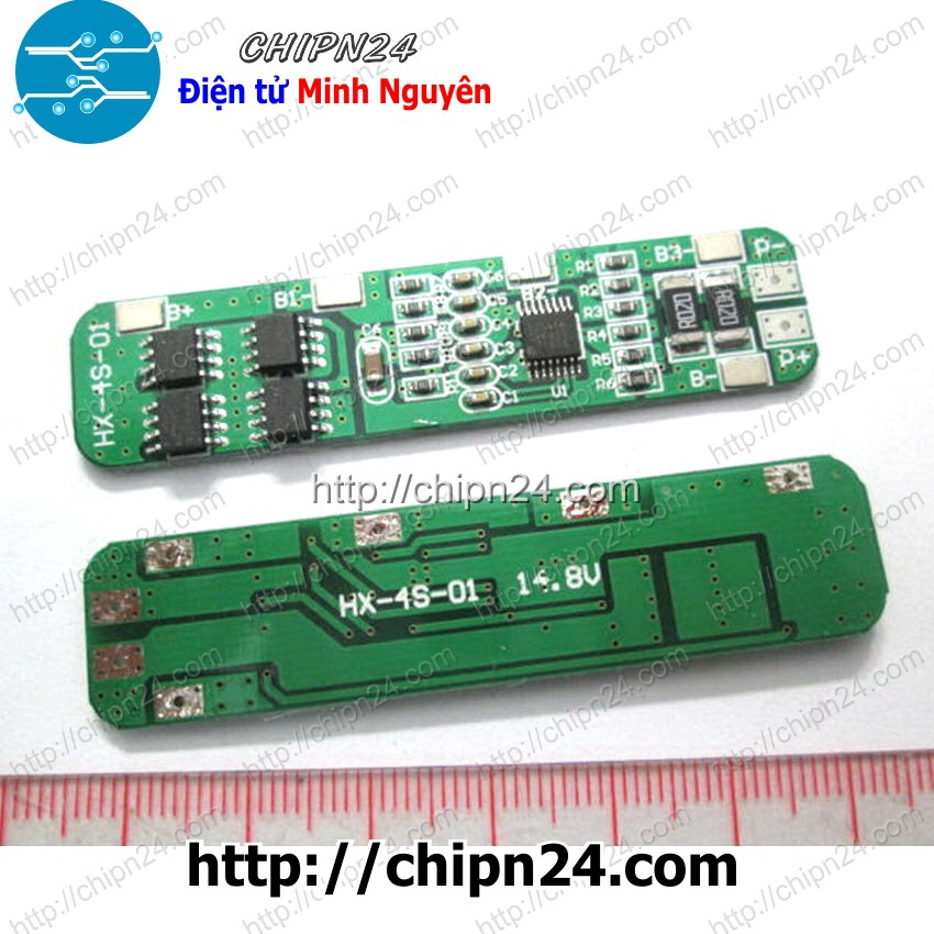 [1 CÁI] Mạch sạc bảo vệ pin 18650 4 cell 10A