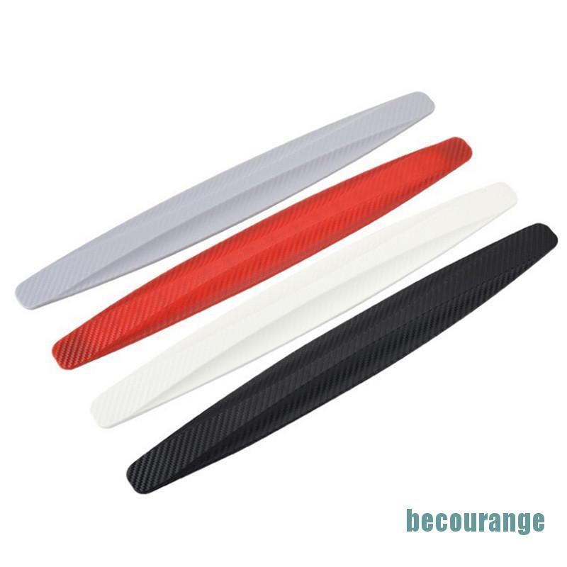1 Cặp Miếng Dán Cao Su Carbon Bảo Vệ Góc Xe Hơi Chống Trầy Xước