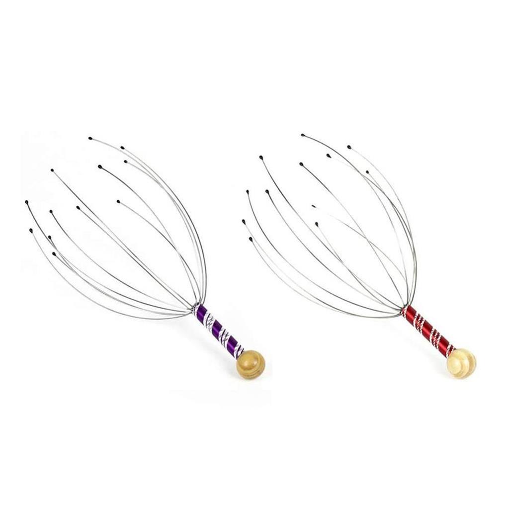 Set 2 Dụng Cụ Mát Xa Cơ Bắp Giảm Căng Thẳng Hình Bạch Tuộc Bằng Thép Không Gỉ