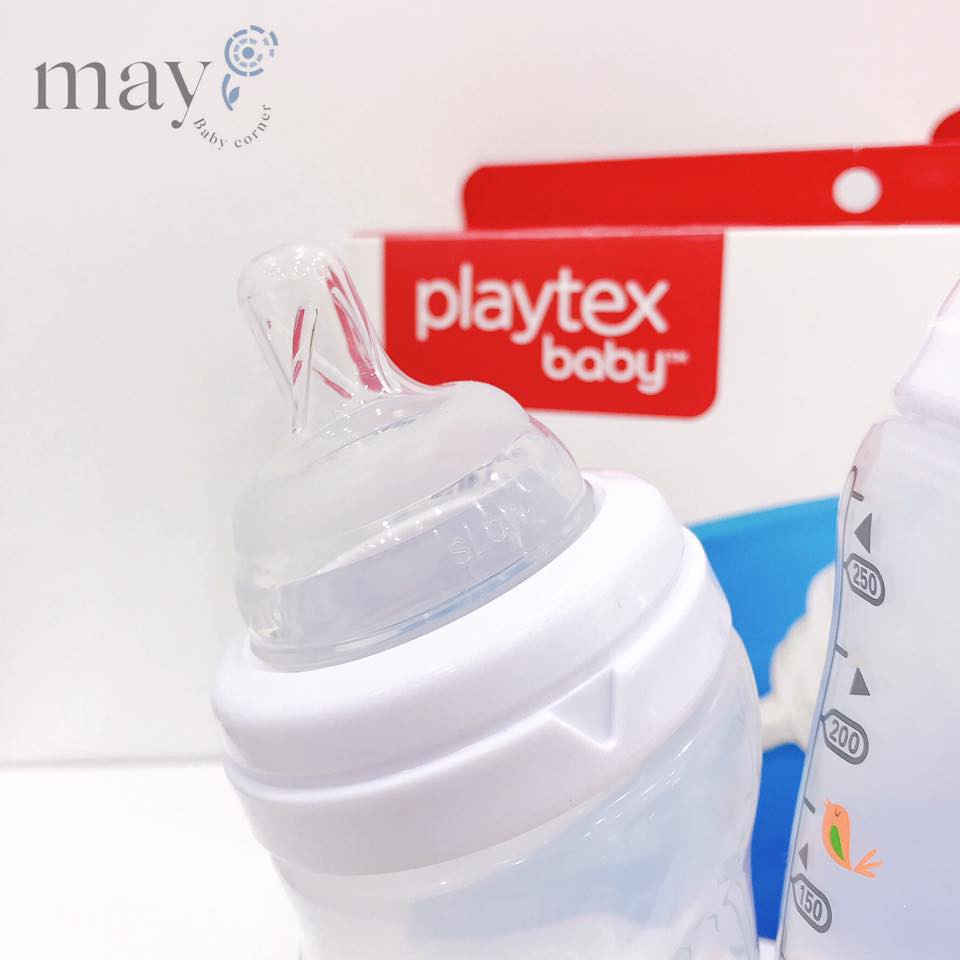 Bình sữa cổ nghiêng PlayTex (tách set) 177ml - 266ml