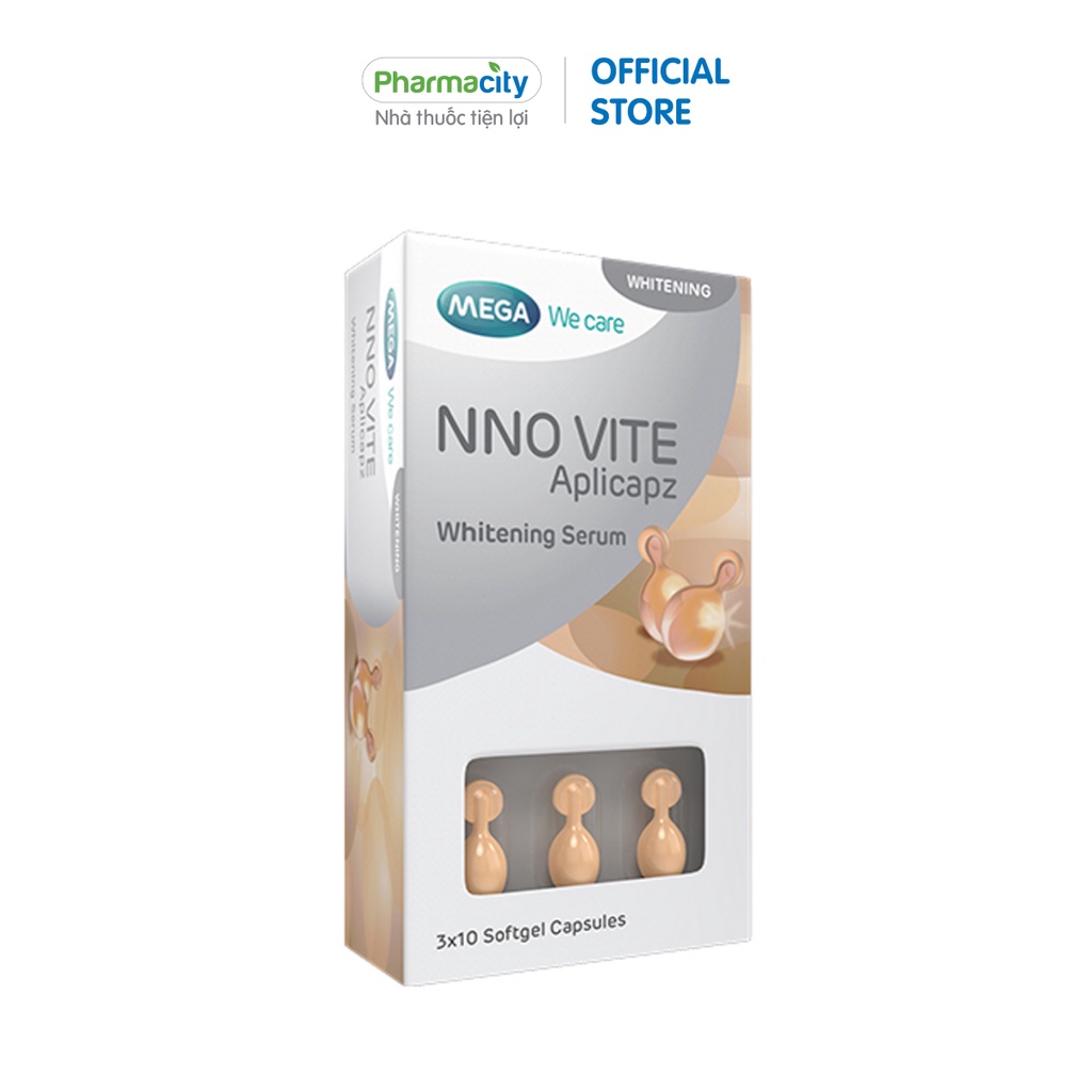 Serum NNO dưỡng da trắng sáng Vite Aplicapz (3 vỉ x 10 viên/hộp)