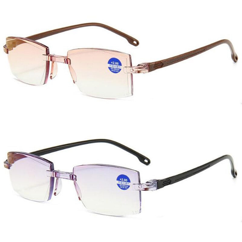 Kính đọc sách không gọng siêu nhẹ chống bức xạ ánh sáng xanh máy tính máy tính đọc viễn thị đầu đọc kính đeo mắt kulary 1.0 đến 4.0 | BigBuy360 - bigbuy360.vn