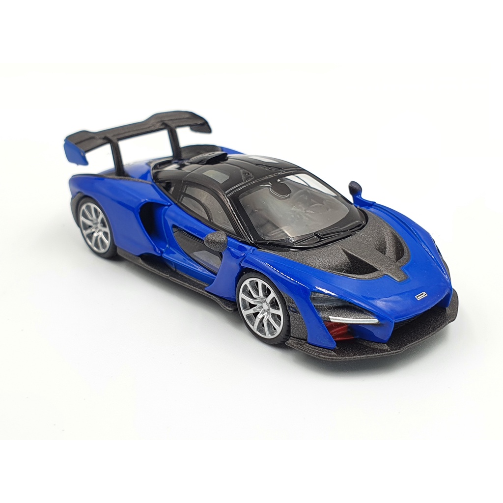 Xe Mô Hình McLaren Senna Antares Blue LHD 1:64 Mini GT (Xanh Đậm)