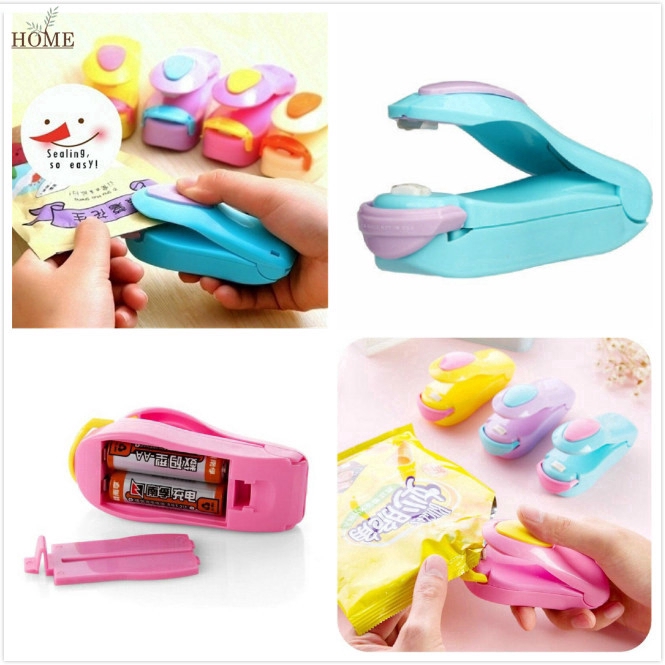 1PCS Portable Household Mini Heat Sealing Machine Impulse Sealer Seal Packing Plastic Bag Tool Color random