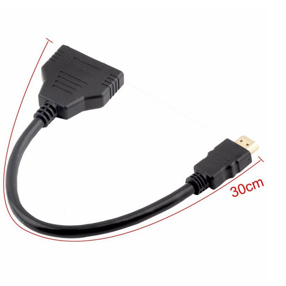 Bộ Chia HDMI 2 Chiều; 1 Trong 2 Ra. Kết Nối 2 màn hình hoặc là TV. Cáp Chia 2 Cổng HDMI Mạ Vàng