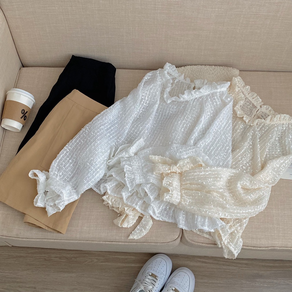 [Ảnh thật/Video] Set áo sơ mi bling kèm chân váy chữ a - 29feb.closet