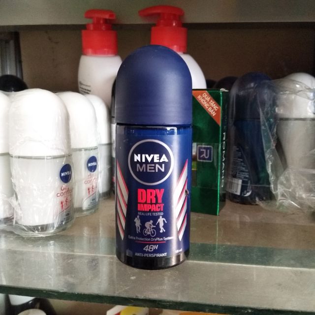 lăn khử mùi nivea men dry impact 50ml 48h thơm ngát