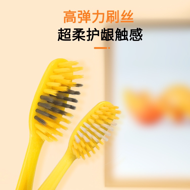 Hộp 8 bàn chải đánh răng vịt vàng GDUCK kèm đầu cạo lưỡi siêu sạch