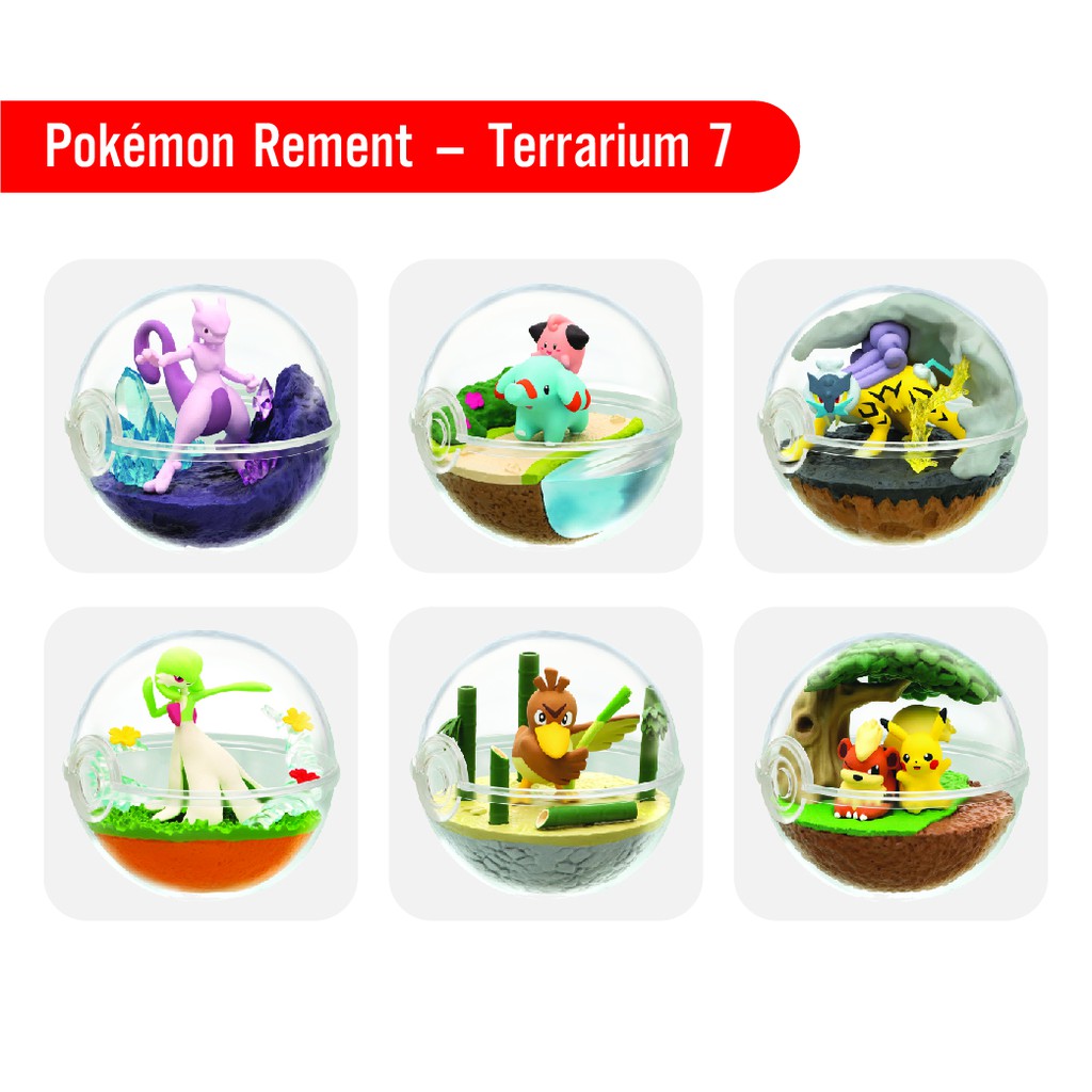 [Mã BMBAU300 giảm 7% tối đa 300K đơn 499K] Pokemon Terrarium (7) Fullbox - Đồ chơi mô hình Rement