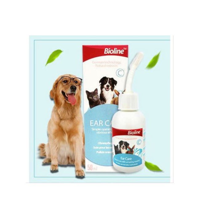 Nước Rửa Vệ sinh Tai Cho Chó Mèo Ear Care Bioline 50ml