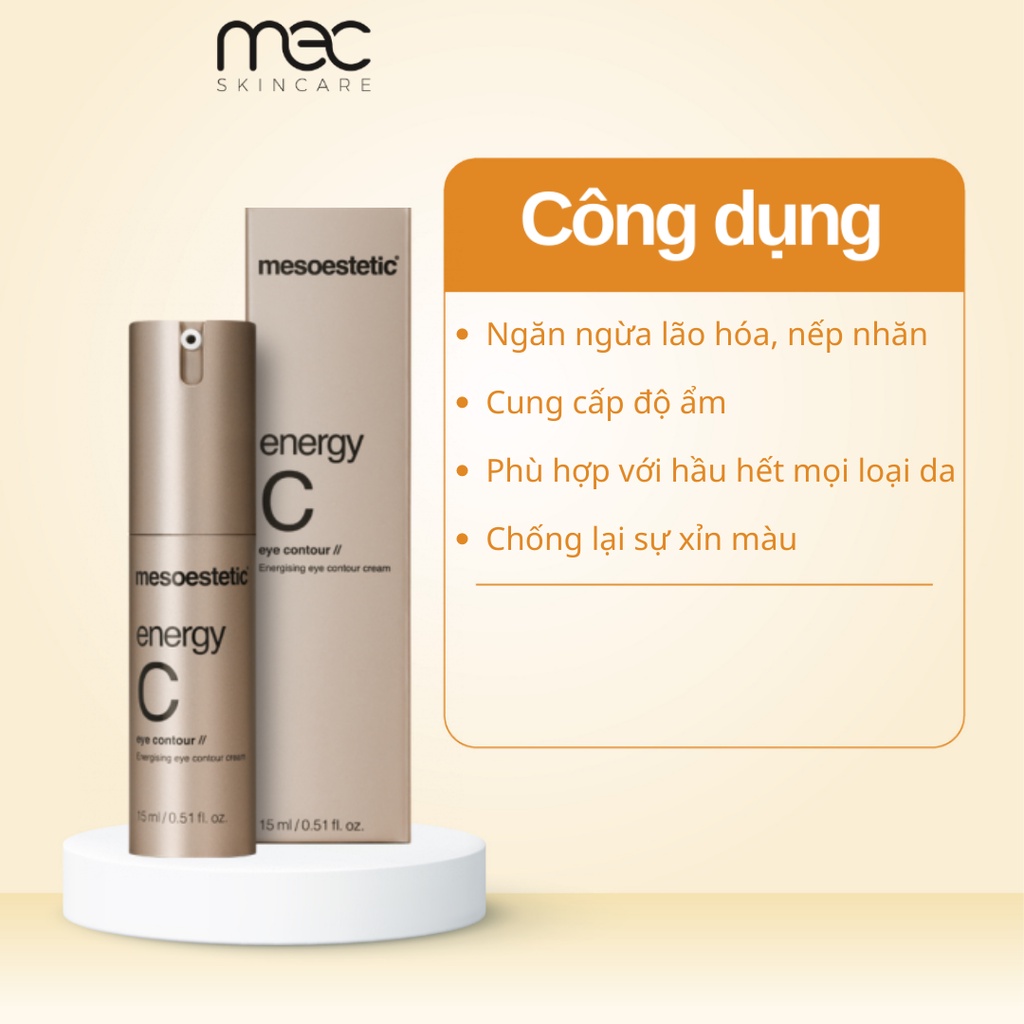 Kem mắt Mesoestetic Energy C Eye Contour 15ml - Mecskincare