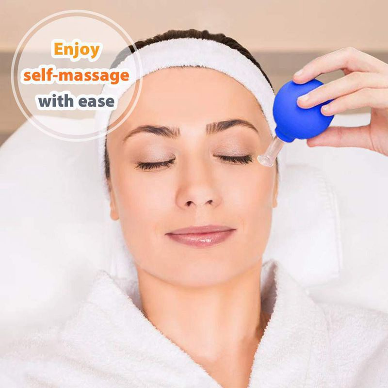 Set 4 Cốc Giác Hơi Bằng Silicone Dùng Mát Xa Mặt Chống Cellulite