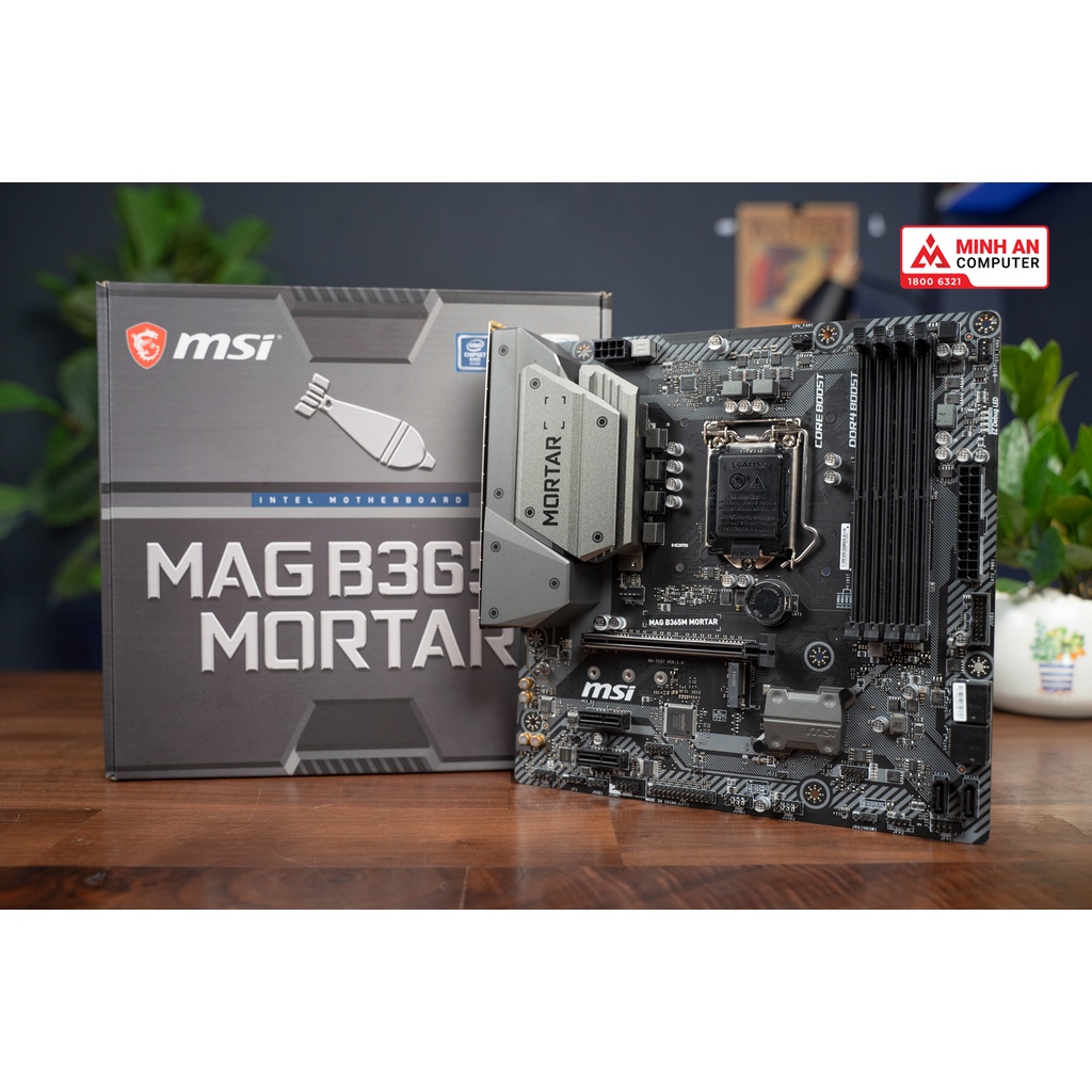 Mainboard MSI B365M Mortar (Intel B365, Socket 1151, m-ATX, 4 khe RAM DDR4)- hàng new full box, bảo hành 36 tháng