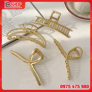 Kẹp tóc kim loại mạ vàng - cặp tóc càng cua cỡ lớn siêu xinh siêu hot