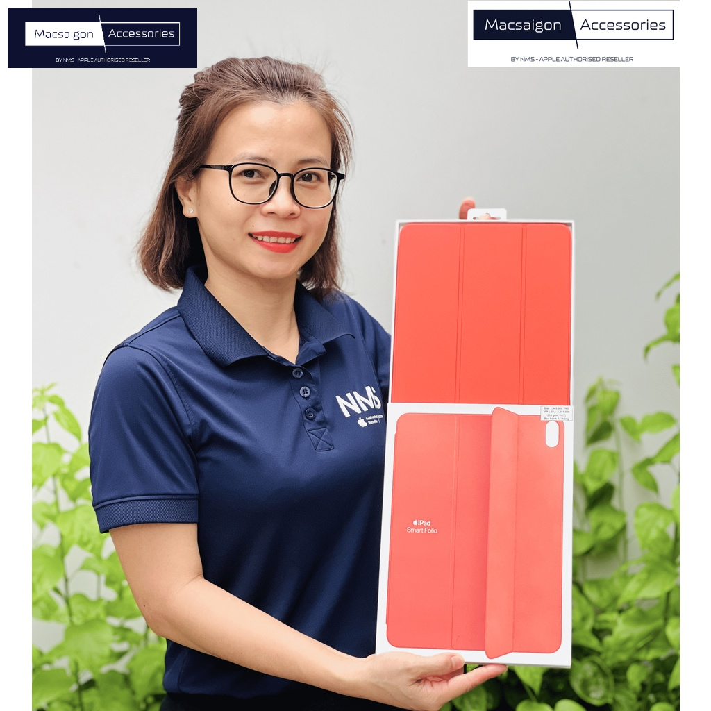 Bao da chính hãng Folio iPad Air 10.9-inch Electric Orange - Màu cam mật ong (cái) MJM23FE/A