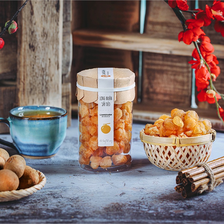 Long nhãn sấy dẻo L'angfarm, 150g, hũ, mẫu tobita