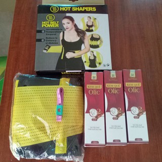 COMBO 3 TÚYP KEM TAN MỠ QUẾ OLIC TẶNG KÈM ĐAI 2 LỚP XỊN - FREESHIP- KHÁCH ĐẶT LIVE GIÁ RẼ NHẤT