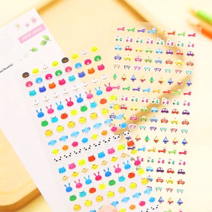 Sticker dán móng cho bé gái nhiều họa tiết đủ màu sắc BBShine – J018