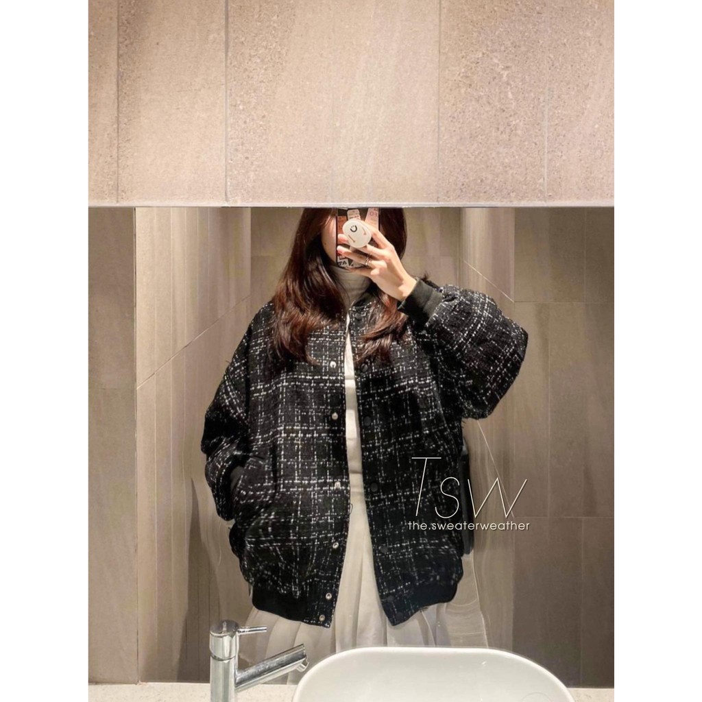 Áo khoác bomber dạ tweed TSW | BigBuy360 - bigbuy360.vn